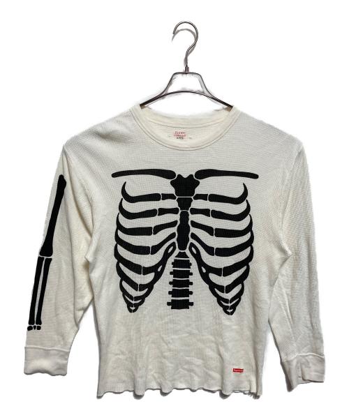 SUPREME（シュプリーム）SUPREME (シュプリーム) Hanes (ヘインズ) Bones Thermal Crew ホワイト サイズ:XLの古着・服飾アイテム