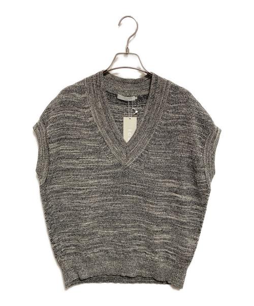 icB（アイシービー）icB (アイシービー) ルレックスベースダイ プルオーバーニット グレー サイズ:Sの古着・服飾アイテム