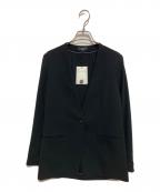 theoryセオリー）の古着「Powder Crepe CL Collarless JK」｜ブラック