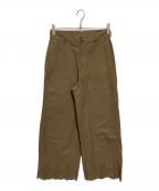 45Rフォーティファイブ・アール）の古着「ポプリンのカットワークパンツ」｜ブラウン