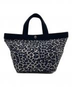 Herve Chapelierエルベシャプリエ）の古着「舟形トートM」｜ベージュ×ブラック