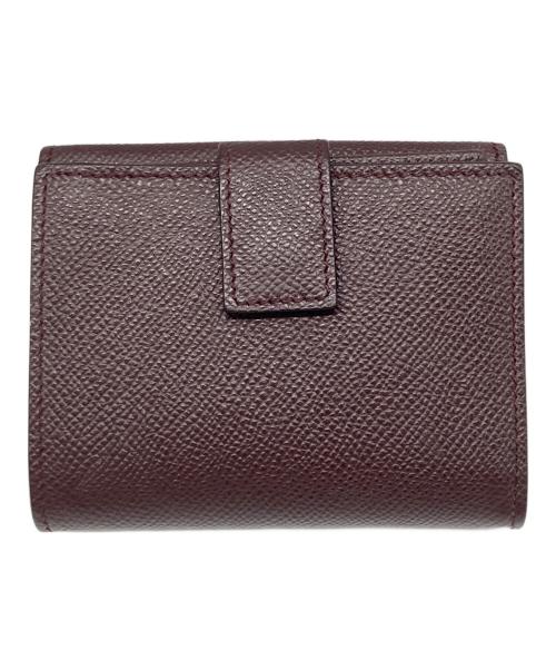 Salvatore Ferragamo（サルヴァトーレ フェラガモ）Salvatore Ferragamo (サルヴァトーレ フェラガモ) ヴァラリボン2つ折り財布 ブラウンの古着・服飾アイテム