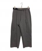 Graphpaperグラフペーパー）の古着「Compact Ponte Wide Chef Pants」｜グレー