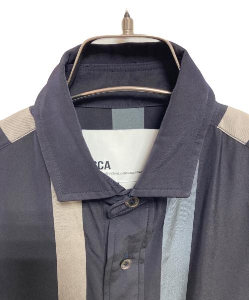 ticca（ティッカ）TICCA (ティッカ) ストライプシャツワンピース ネイビー サイズ:FREEの古着・服飾アイテム