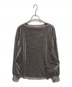 ROSIEEロージー）の古着「ベロアメッシュゆったりTOPS」｜グレー