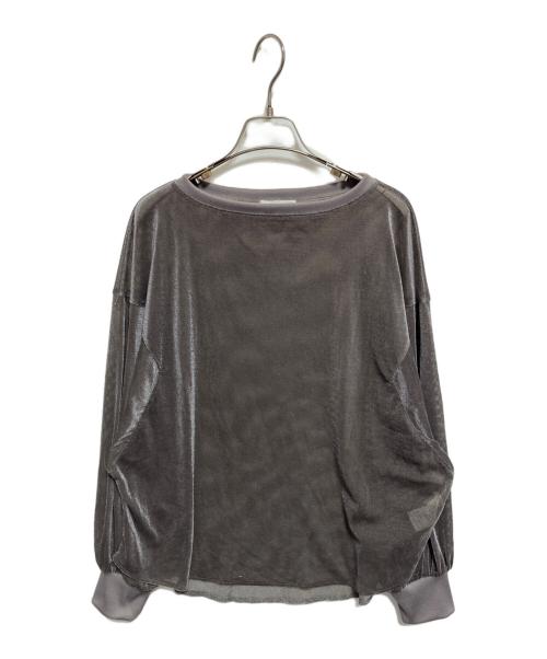 ROSIEE（ロージー）ROSIEE (ロージー) ベロアメッシュゆったりTOPS グレー サイズ:FREEの古着・服飾アイテム