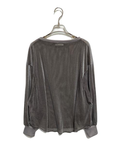 ROSIEE（ロージー）ROSIEE (ロージー) ベロアメッシュゆったりTOPS グレー サイズ:FREEの古着・服飾アイテム