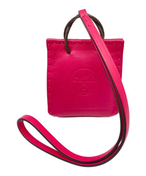 HERMES（エルメス）HERMES (エルメス) サックオランジュ バッグチャーム ピンクの古着・服飾アイテム