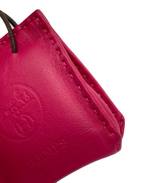 HERMES（エルメス）HERMES (エルメス) サックオランジュ バッグチャーム ピンクの古着・服飾アイテム