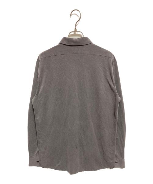 Whim Gazette（ウィムガゼット）Whim Gazette (ウィムガゼット) フィブリルカットシャツ グレー サイズ:FREEの古着・服飾アイテム
