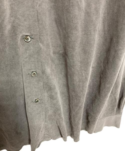 Whim Gazette（ウィムガゼット）Whim Gazette (ウィムガゼット) フィブリルカットシャツ グレー サイズ:FREEの古着・服飾アイテム