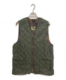 Barbour（バブアー）の古着「キルティングベスト」｜オリーブ