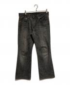LEVI'Sリーバイス）の古着「517フレアデニムパンツ」｜ブラック