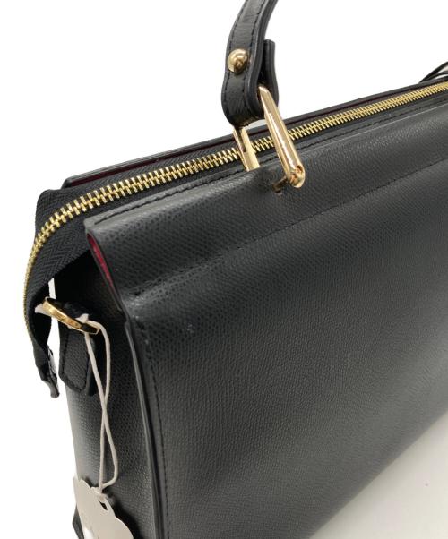 CAMELIA ROMA（カメリアローマ）camelia roma (カメリアローマ) 2WAYレザーハンドバッグ ブラックの古着・服飾アイテム