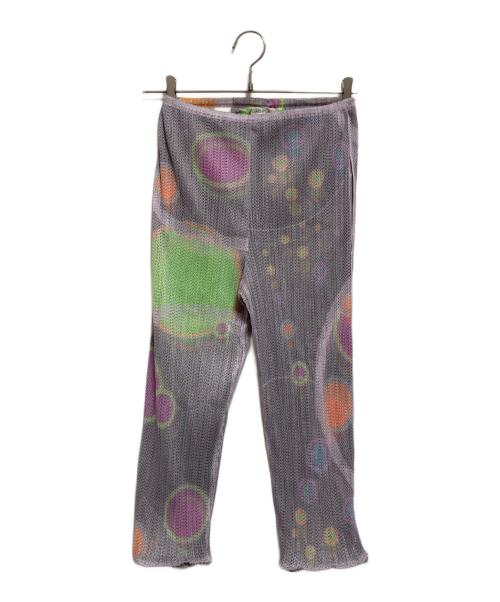 PLEATS PLEASE（プリーツプリーズ）PLEATS PLEASE (プリーツプリーズ) 総柄パンツ グレー サイズ:SIZE 4の古着・服飾アイテム