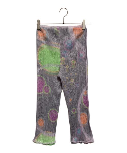 PLEATS PLEASE（プリーツプリーズ）PLEATS PLEASE (プリーツプリーズ) 総柄パンツ グレー サイズ:SIZE 4の古着・服飾アイテム