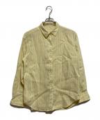 FRAMeWORKフレームワーク）の古着「フレンチリネンレギュラーシャツ」｜イエロー