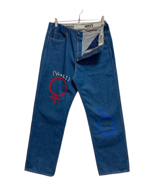 WESTOVERALLS（ウエストオーバーオールズ）WESTOVERALLS (ウエストオーバーオールズ) 881S SEX DENIM インディゴ サイズ:W34の古着・服飾アイテム