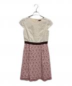 TOCCAトッカ）の古着「レースワンピース」｜ホワイト×ピンク