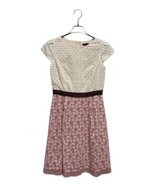 TOCCA（トッカ）TOCCA (トッカ) レースワンピース ホワイト×ピンク サイズ:2の古着・服飾アイテム