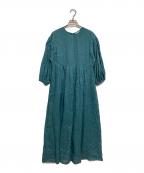 IENAイエナ）の古着「ラミー ボリュームスリーブワンピース」｜グリーン