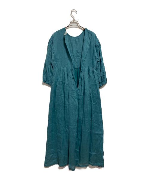 IENA（イエナ）IENA (イエナ) ラミー ボリュームスリーブワンピース グリーン サイズ:38の古着・服飾アイテム