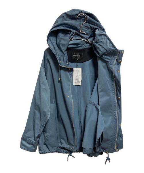 INDIVI（インディヴィ）INDIVI (インディヴィ) マウンテンパーカー ブルー サイズ:13の古着・服飾アイテム