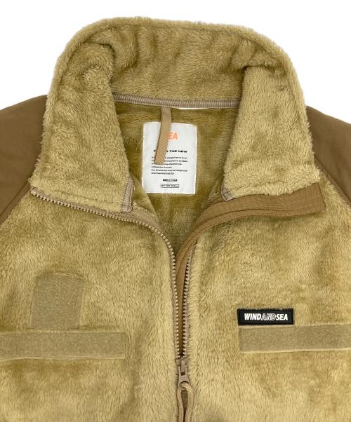 WIND AND SEA（ウィンダンシー）WIND AND SEA (ウィンダンシー) ミリタリーフリースジャケット ベージュ サイズ:Lの古着・服飾アイテム