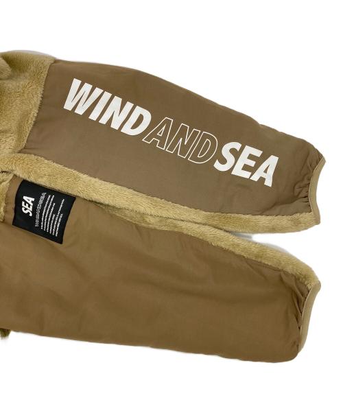 WIND AND SEA（ウィンダンシー）WIND AND SEA (ウィンダンシー) ミリタリーフリースジャケット ベージュ サイズ:Lの古着・服飾アイテム