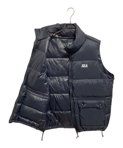 WIND AND SEA（ウィンダンシー）WIND AND SEA (ウィンダンシー) TAION (タイオン) ダウンベスト ブラック サイズ:XLの古着・服飾アイテム