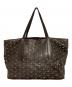 JIMMY CHOO (ジミーチュウ) スタースタッズトートバッグ ブラウン：8000円