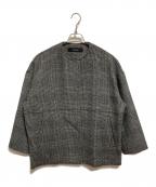 JOURNAL STANDARDジャーナルスタンダード）の古着「スーパー140ビーバーノーカラーショートコート」｜グレー