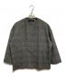JOURNAL STANDARD（ジャーナルスタンダード）の古着「スーパー140ビーバーノーカラーショートコート」｜グレー