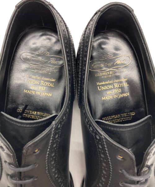 Trading post（トレーディングポスト）Trading post (トレーディングポスト) ストレートチップシューズ ブラック サイズ:7 1/2の古着・服飾アイテム