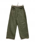 X-LARGEエクストララージ）の古着「BAGGY DENIM PANTS」｜グリーン