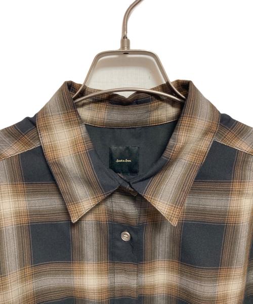 Spick and Span（スピック＆スパン）Spick and Span (スピックアンドスパン) TRツイルチェックシャツ ブラック×ブラウン サイズ:下記参照の古着・服飾アイテム