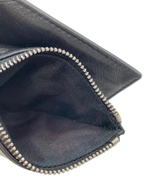 ami（アミ）ami (アミ) フォールドウォレット ブラックの古着・服飾アイテム