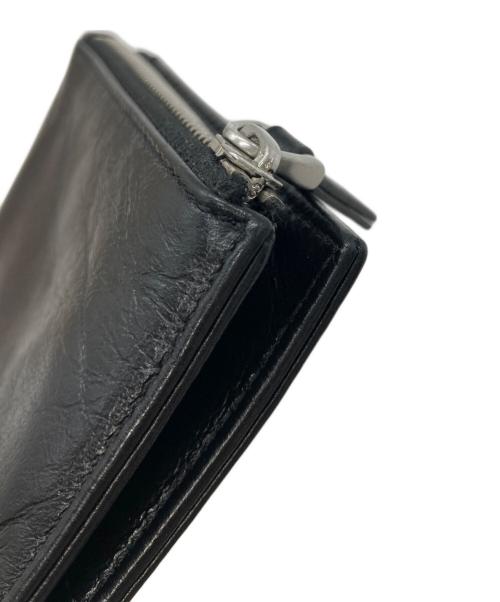 ami（アミ）ami (アミ) フォールドウォレット ブラックの古着・服飾アイテム