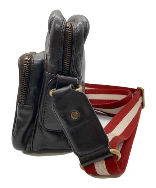 BALLY（バリー）BALLY (バリー) レザーショルダーバッグ ブラウンの古着・服飾アイテム