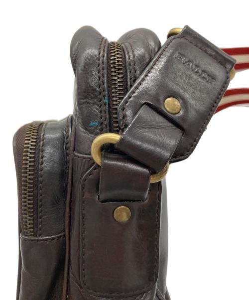 BALLY（バリー）BALLY (バリー) レザーショルダーバッグ ブラウンの古着・服飾アイテム