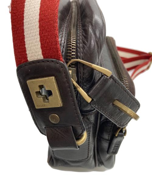 BALLY（バリー）BALLY (バリー) レザーショルダーバッグ ブラウンの古着・服飾アイテム