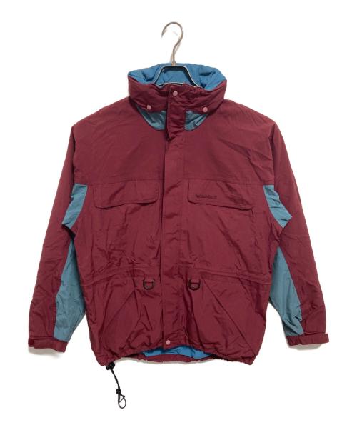 mont-bell（モンベル）mont-bell (モンベル) マウンテンパーカー ボルドー×ブルー サイズ:Mの古着・服飾アイテム