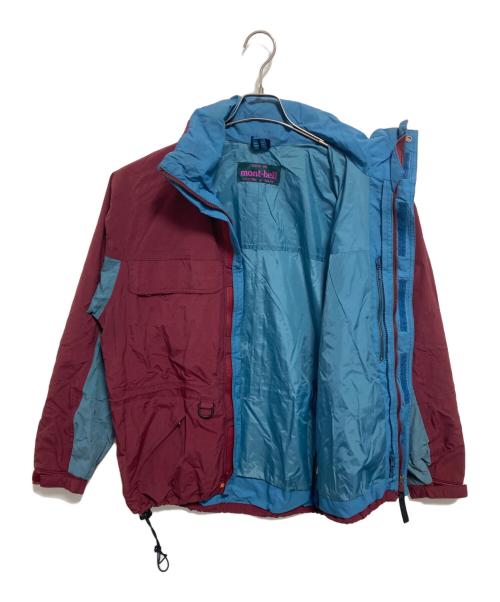 mont-bell（モンベル）mont-bell (モンベル) マウンテンパーカー ボルドー×ブルー サイズ:Mの古着・服飾アイテム