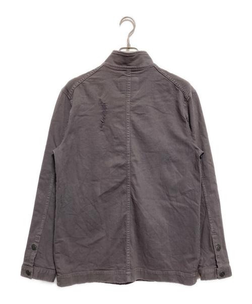 TRUE RELIGION（トゥルー レリジョン）TRUE RELIGION (トゥルー レリジョン) ダメージ加工ミリタリージャケット グレー サイズ:Ｍの古着・服飾アイテム