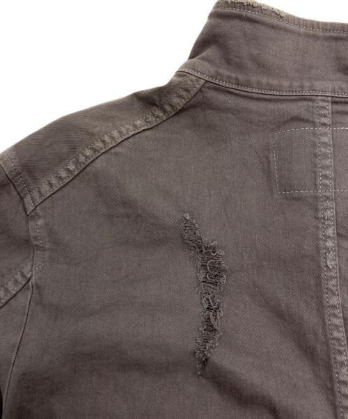 TRUE RELIGION（トゥルー レリジョン）TRUE RELIGION (トゥルー レリジョン) ダメージ加工ミリタリージャケット グレー サイズ:Ｍの古着・服飾アイテム