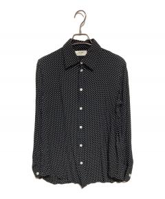 中古・古着通販】CELINE (セリーヌ) チェーン柄シルクシャツ ベージュ