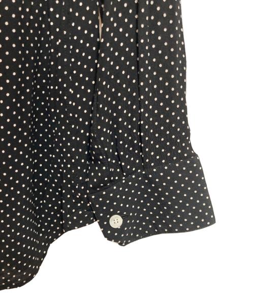 CELINE（セリーヌ）CELINE (セリーヌ) ドット柄レーヨンシャツ ブラック サイズ:38の古着・服飾アイテム