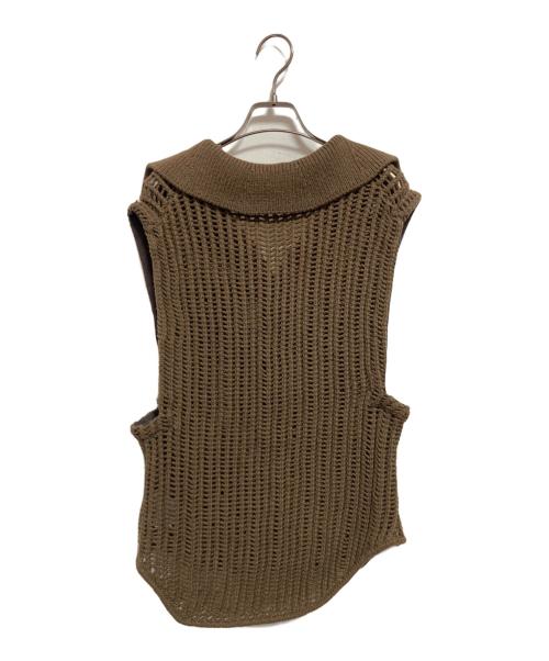 STUNNING LURE（スタニングルアー）STUNNING LURE (スタニングルアー) ニットベスト オリーブ サイズ:Sの古着・服飾アイテム