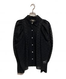 k.h.r×ESTNATION（ケー・エイチ・アール×エストネーション）の古着「レースシャツ」｜ブラック