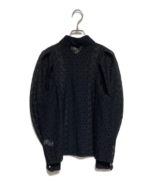 k.h.r（ケー・エイチ・アール）k.h.r (ケー・エイチ・アール) ESTNATION (エストネーション) レースシャツ ブラック サイズ:FREEの古着・服飾アイテム